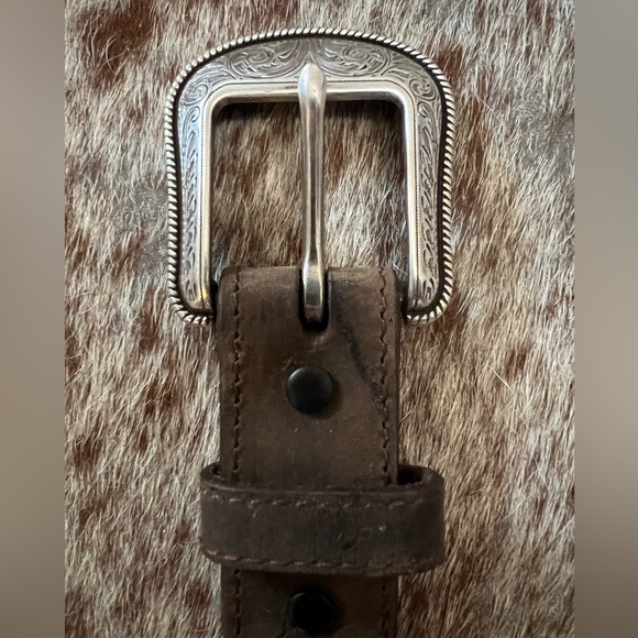 Boys size 28 leather western belt - Picture 3 of 5